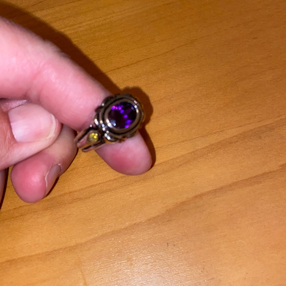 Cubic Zirconia NEW size 9 woman’s ring purple